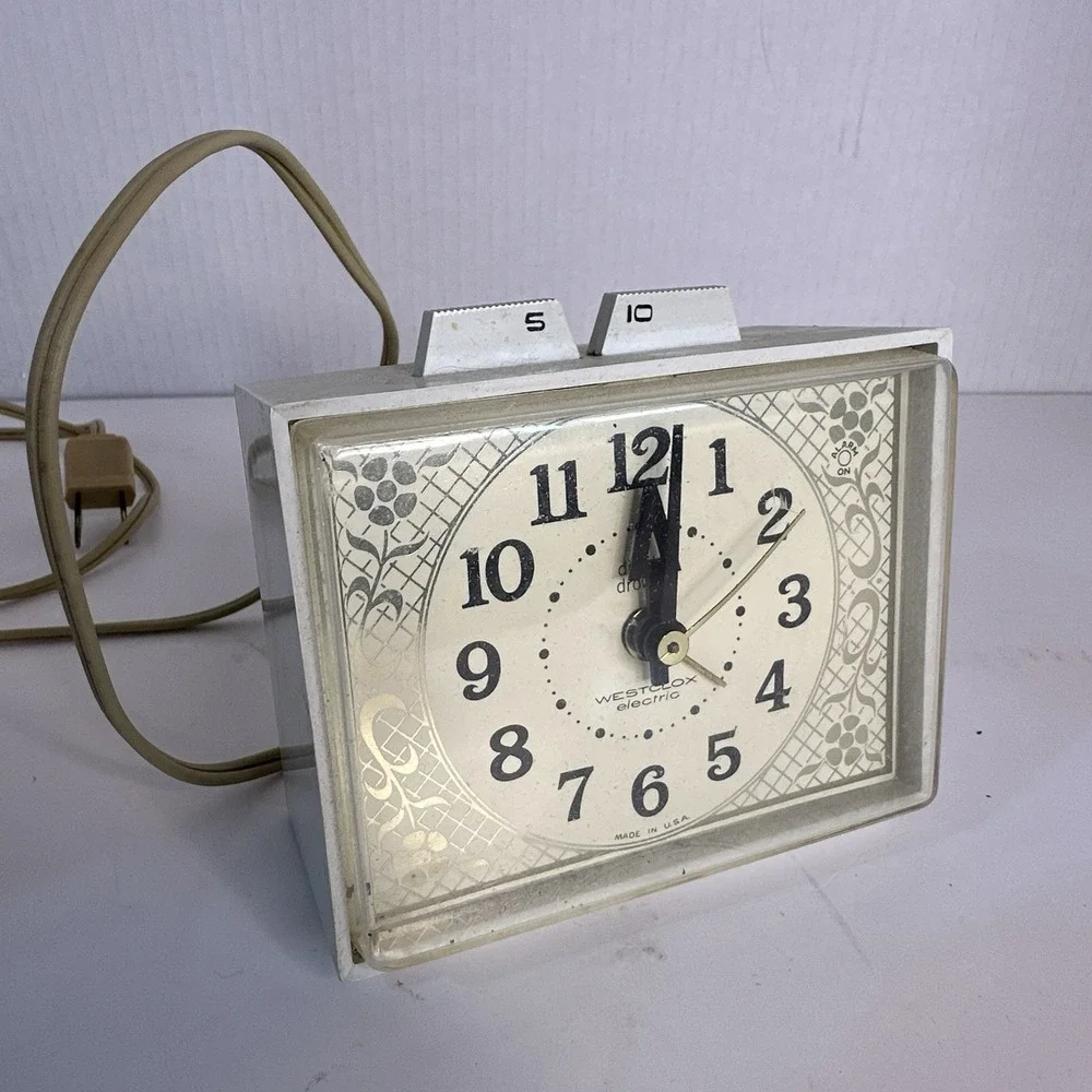 WESTCLOX Dunmar Drowse Dialite S16-C‎  Electric Alarm Clock Tested Working